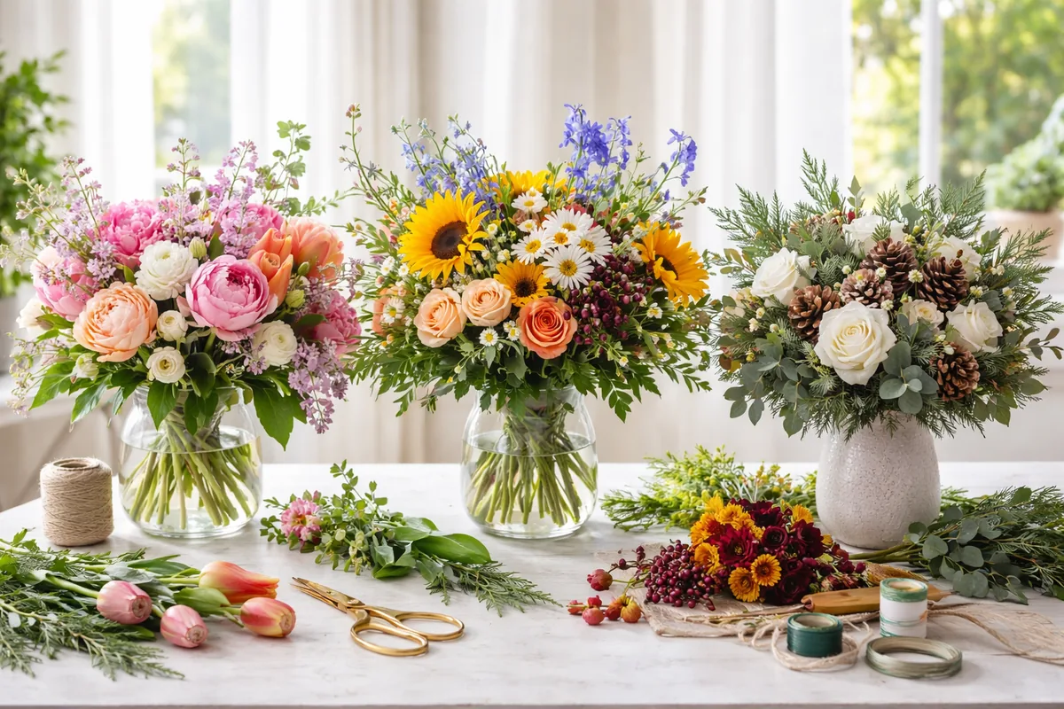 Comment réaliser des bouquets de fleurs pour chaque saison selon les occasions